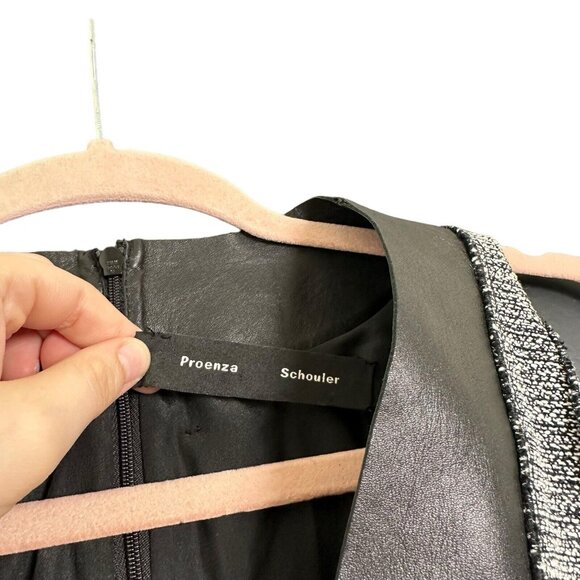 Proenza Schouler Gray and Black Midi Dress - Picture 4 of 5